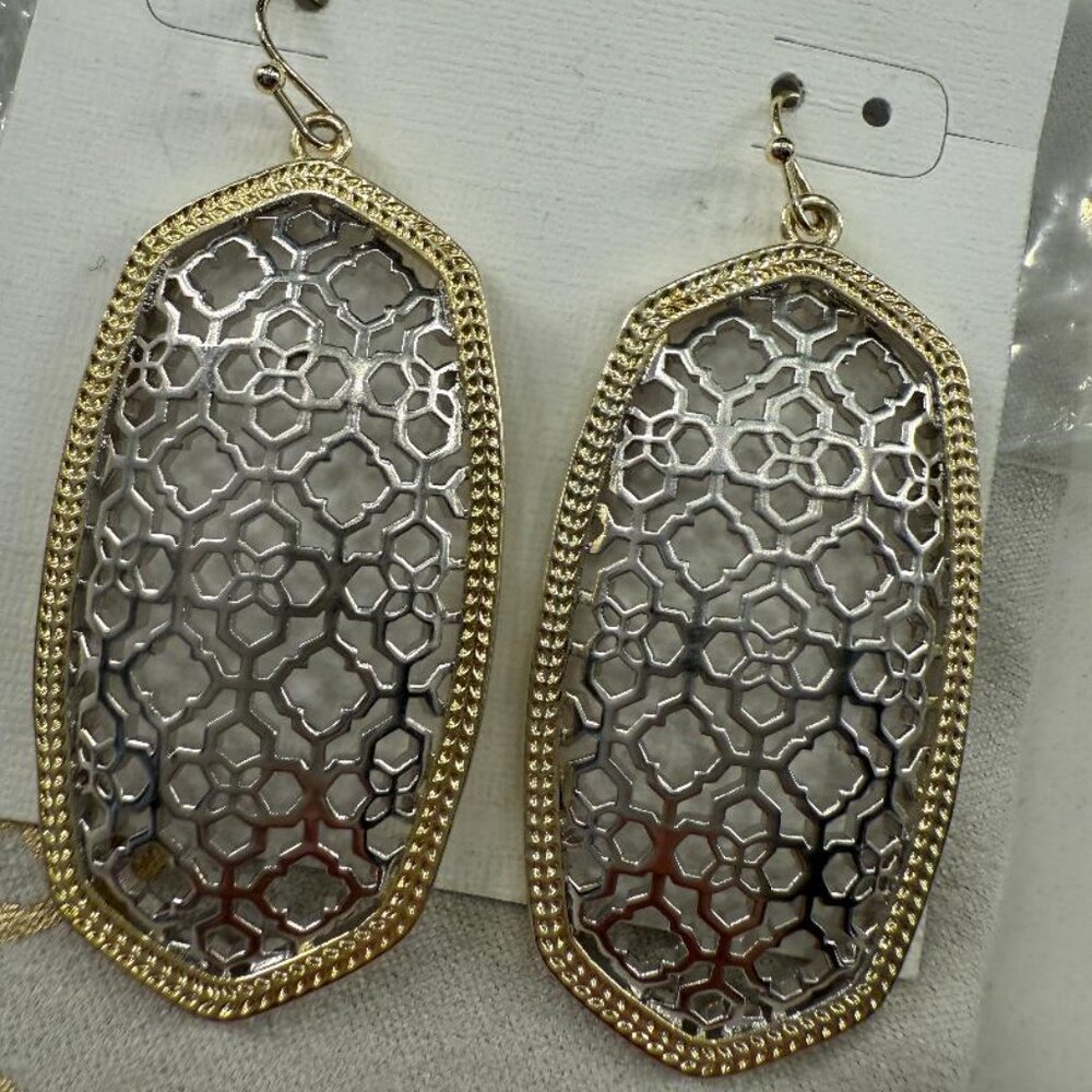 Kendra Scott- Danielle Earrings Silver and Gold